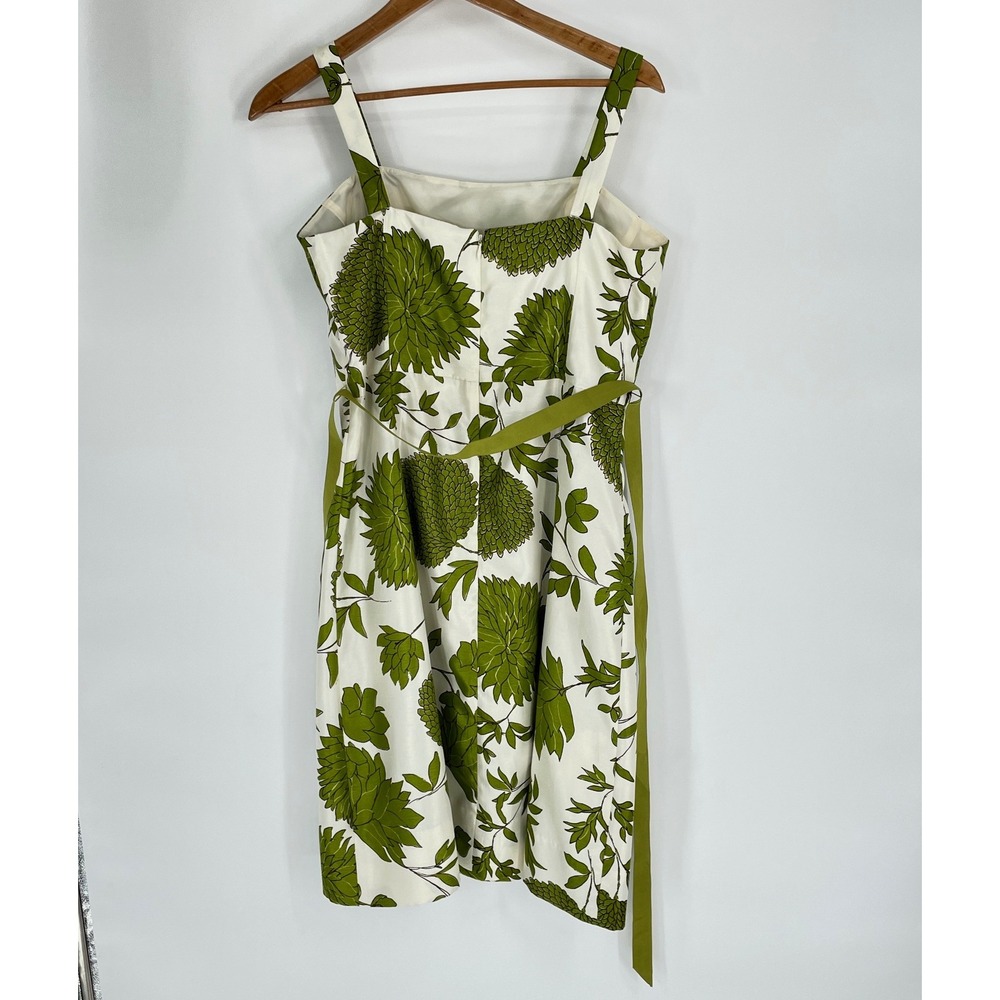 Jessica Howard Womens Dress 14 2PC‎ Green White Floral Belted Shrug Set - Picture 10 of 12